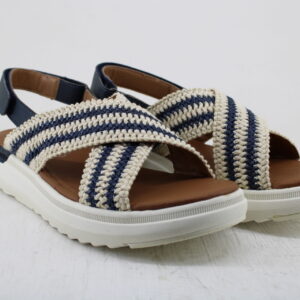 Sandalia de Confort Flexi Para Mujer Estilo 129405 Azul Envío Gratis