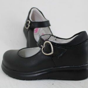 Yuyin Zapato Escolar Choclo Piel Negro 15 al 17.5 para Niña 23220 Envío Gratis