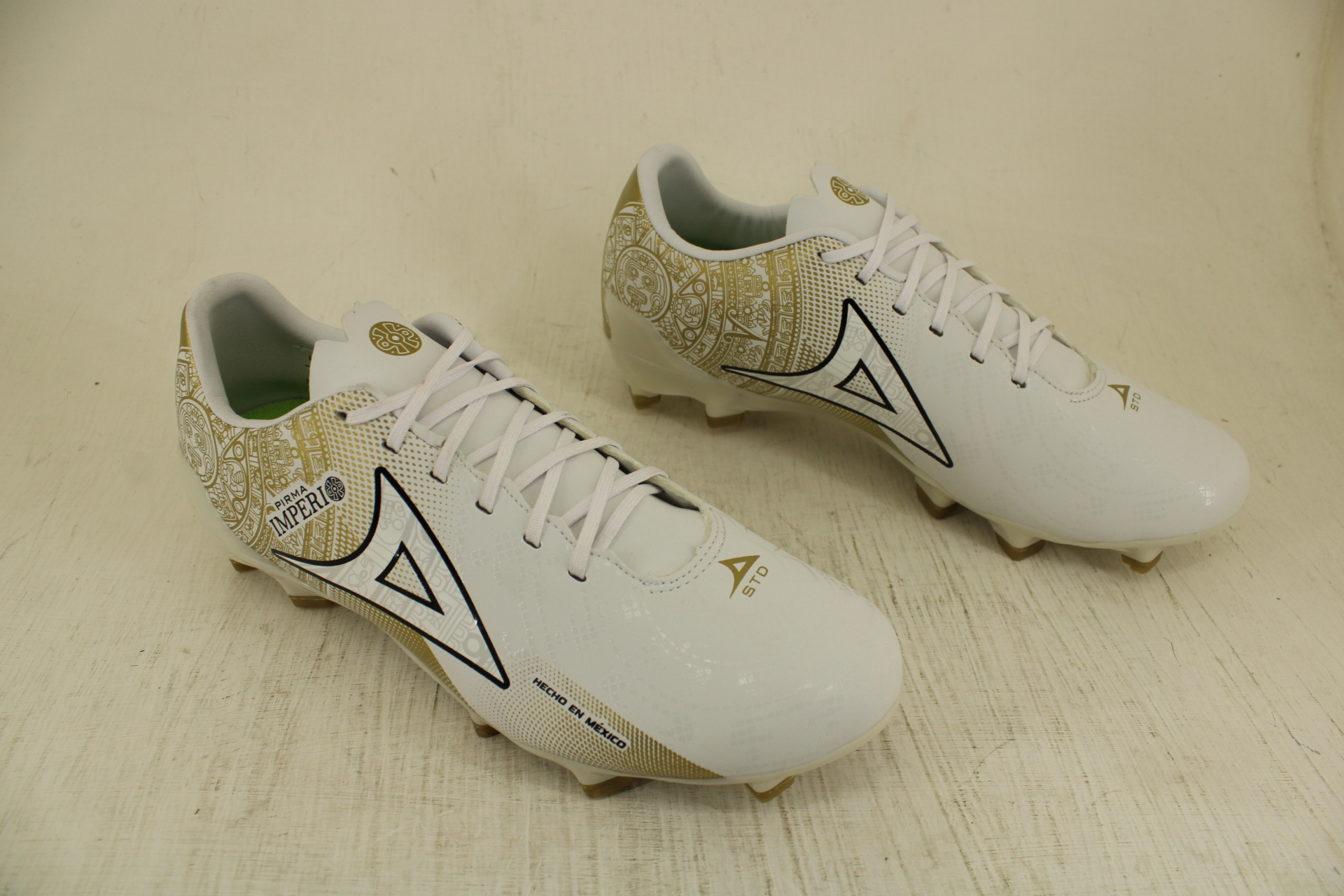 Tenis Pirma Futbol JR Soccer 3066 Blanco Dorado Edición Mundial 25 al 30 Envío Gratis