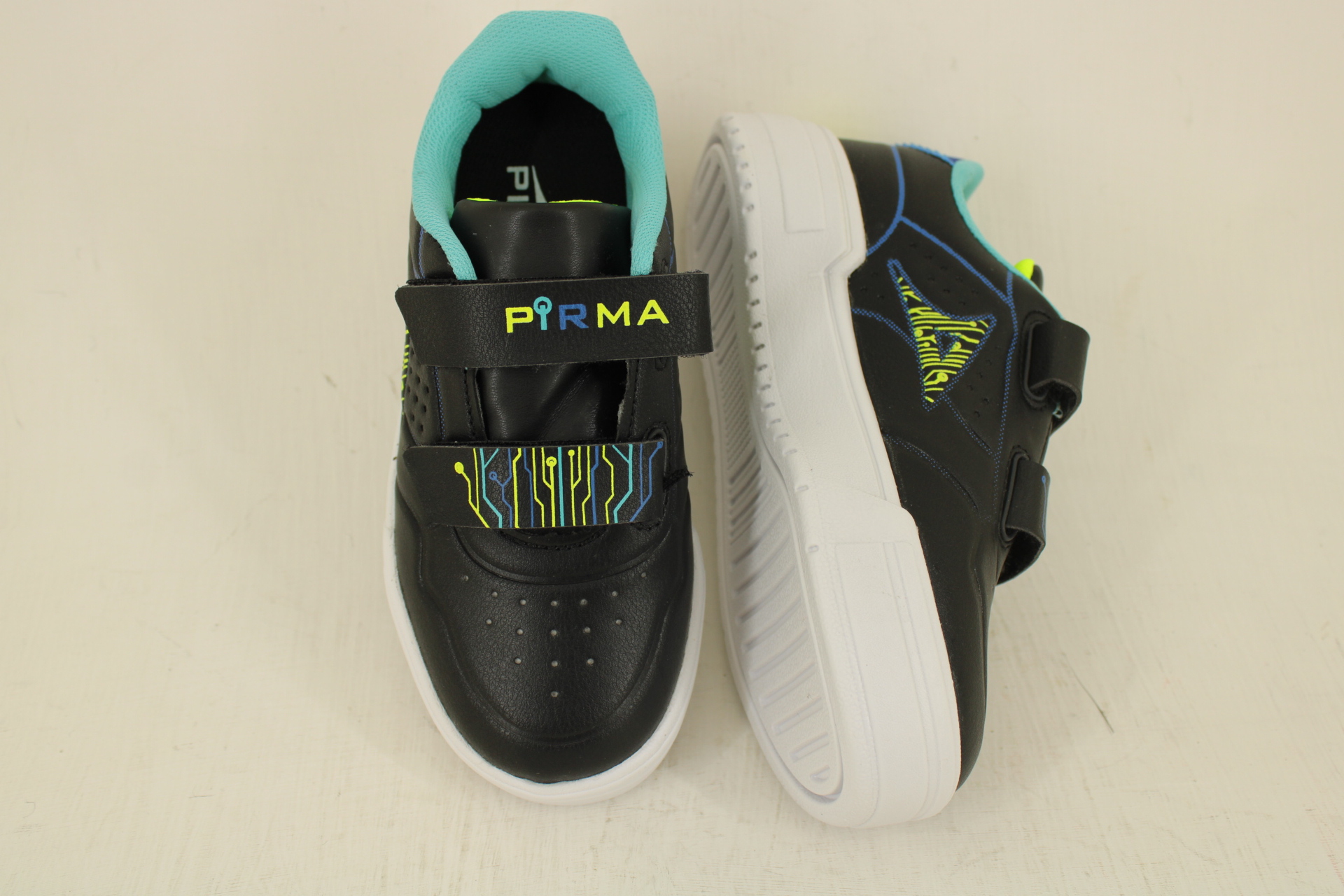 Tenis Pirma Sneakers Flower 5534 del 18 al 21.5 Negro Blanco Envío Gratis - Imagen 3