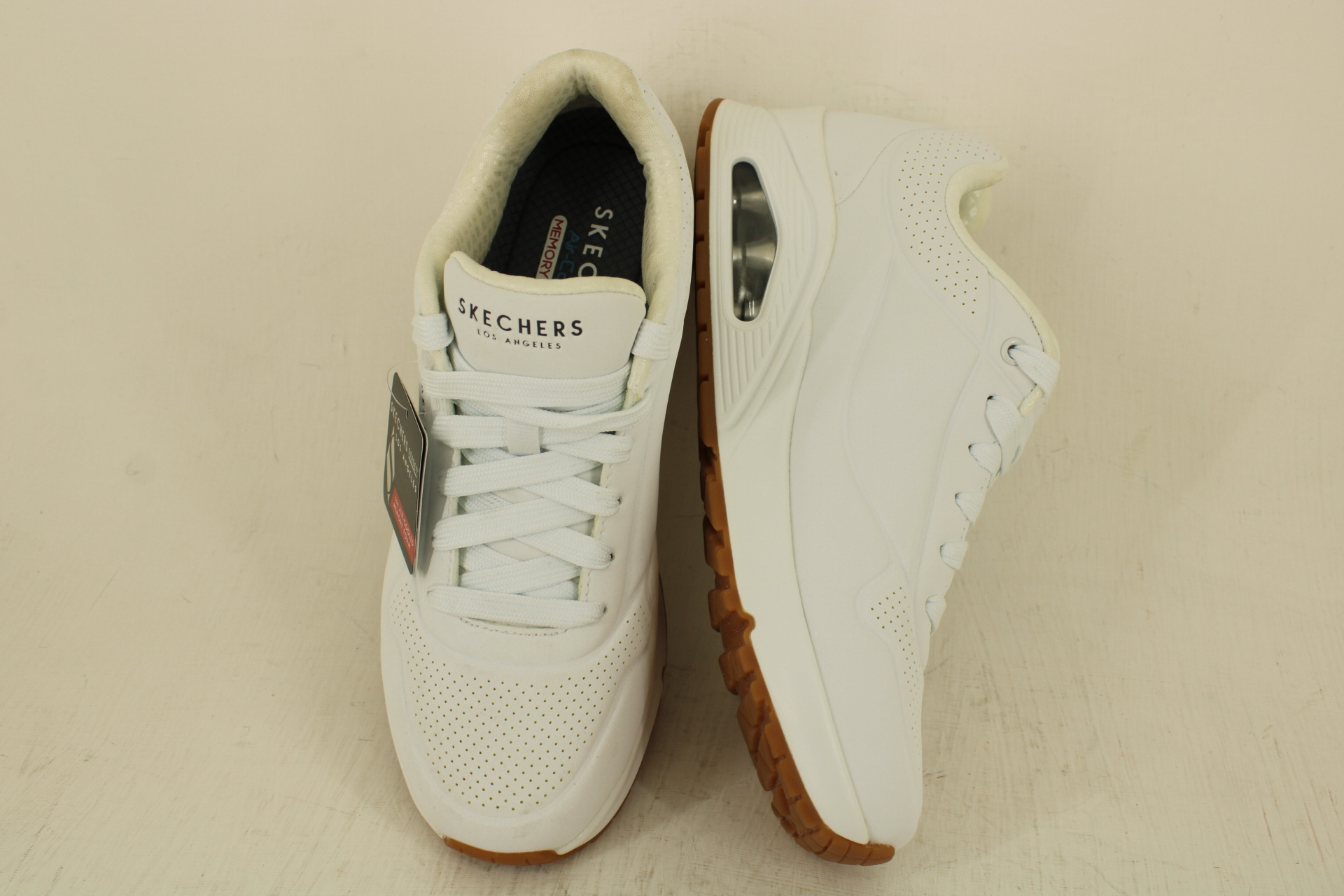 Tenis Skechers Los Angeles Street Uno 52458WHT Blanco del 25 al 30 Envío Gratis - Imagen 4