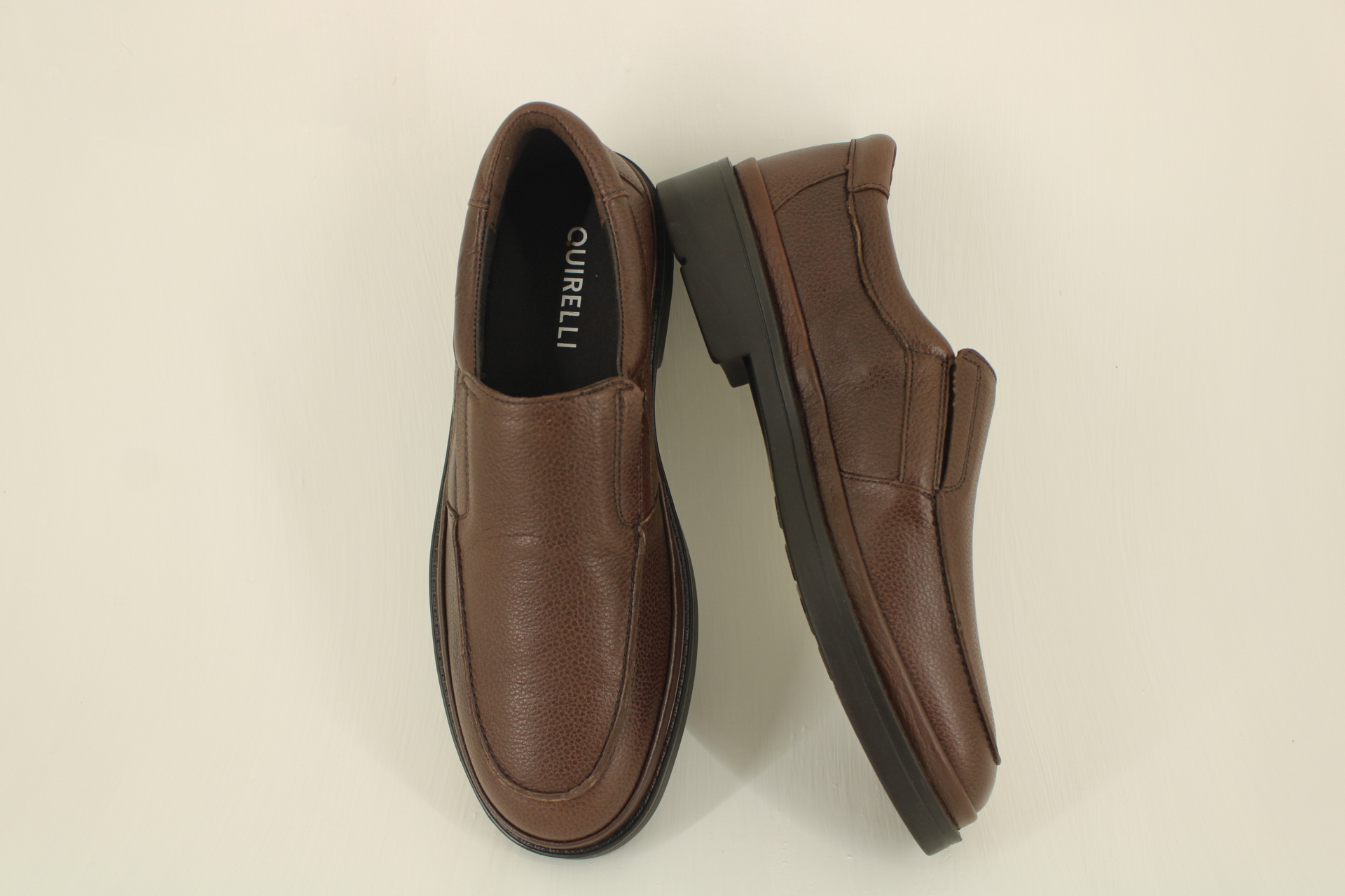 Calzado Dress Casual Quirelli para Hombre Estilo 707404 Café del 25 al 30 Envío Gratis - Imagen 3